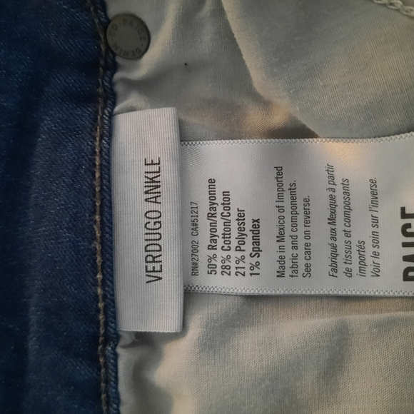 Paige Verdugo Ankle Women's Blue Jeans - Picture 7 of 8